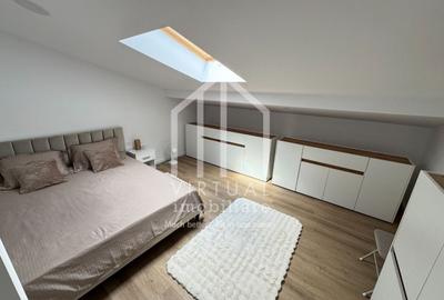 Penthouse mobilat si utilat modern - 89 mp, loc de parcare - 9