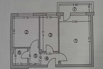 Apartament 2 camere,Titan,et.2/4,bl.2019, DECOMANDAT,balcon inchis,AC,complex. - 6