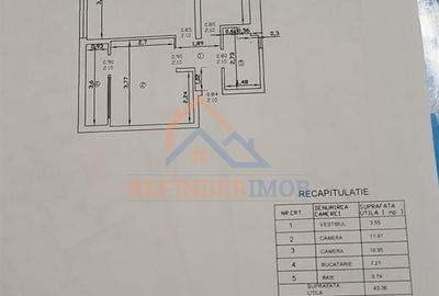 Apartament cu 2 camere decomandat în Cantemir