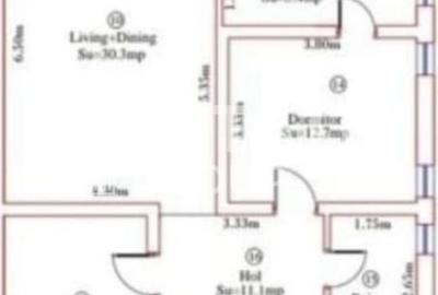 Duplex pe parter cu 4 camere in  Cornesti - 13