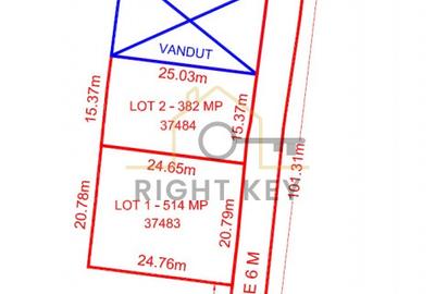 Loturi 382mp, 514mp, strada principala, toate utilitatile!Comision 0%! - 1