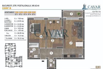 Apartament cu 3 camere decomandat în Apărătorii Patriei