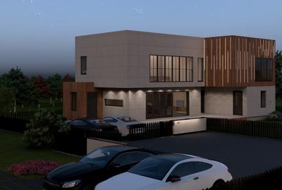 Casă Modernă 5 Camere | 200 mp | Teren 450 mp | Geamuri Mari, design industrial - 1