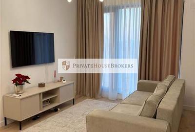 Apartament cu 2 camere semidecomandat, mobilat în Pipera