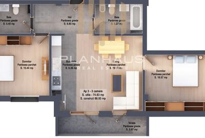 Apartament premium  3 camere,Victoriei ,zona Mărul de Aur - 2