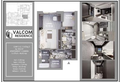 Valcom Residence Bartolomeu, Garsoniera, terasa 4.23, Comision 0% - 5