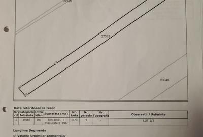 Teren intravilan 1196 mp | Frumușani | 11 km de București | Ideal casă - 2