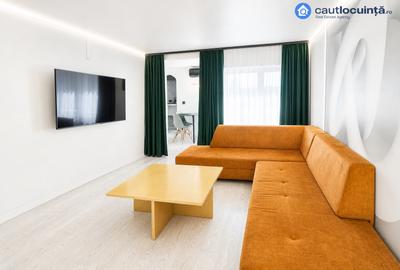 Apartament cu 2 camere semidecomandat, mobilat în P-ța Romană