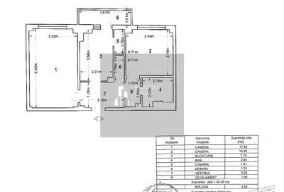 Ap 2 camere -decomandat renovat mobilat-utilat - Mihai Bravu /Dristor - 5