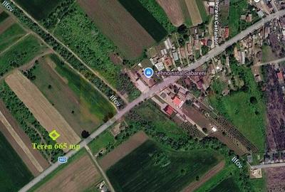 Teren Construcții intravilan de 665 mp, în Săbăreni