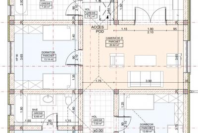 CASA INDIVIDUALA, COMPLET MOBILATA SI UTILATA, 720 MP TEREN. - 2