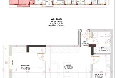 Bloc nou, apartament finisat, CT cu incalzire in pardoseala - 10
