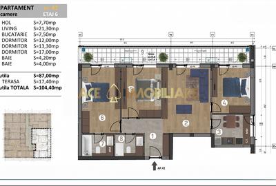 Apartament cu 4 camere decomandat în Berceni