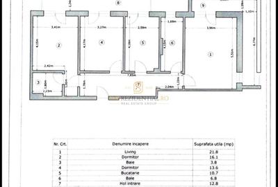 Apartament premium cu 3 camere, suprafață generoasă și loc de parcare - 19