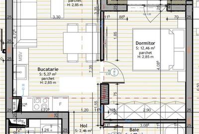 Vanzare apartament 2 camere finisat, bloc nou Floresti zona Stadionului - 3