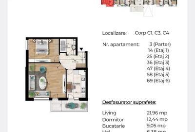 Metrou Berceni zona noua - 2 camere studio 51mp - 7