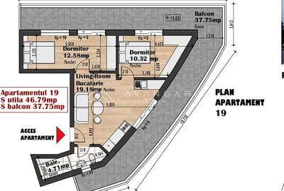 Apartament 3 Cam | Semidecomandat | Zona Auchan Iris - 1