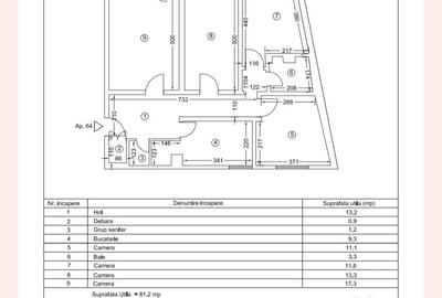 Piata ciresica-apartament 4 camere decomandat - 15