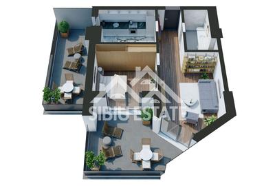 Apartament cu 2  camere-Design avangardist și confort contemporan - 11