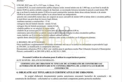 Teren intravilan 713m2 , Ploiesti , zona UPG - 7