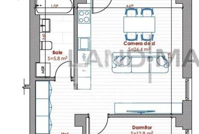 Apartament de vanzare cu 2 camere, terasa si gradina proprie, zona Lipovei - 9