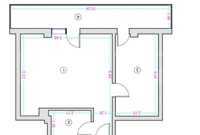 Apartament cu 2 camere, 50 mp, finisat, zona Donath - 1