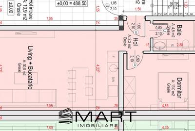 Apartament 2 camere 50mp plus curte 50mp cartier Davinci Cristian - 5