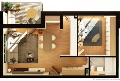 Apartament 2 camere | 53,37 mpu | Terasă | Etaj 1 | Între Lacuri - 8