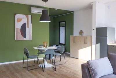 Apartament cu 2 camere nedecomandat, mobilat în UTA