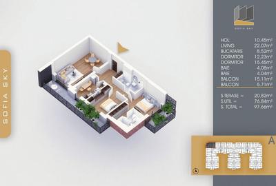 Apartament 3 camere SUPERB,Finalizat,Metrou Nicolae Teclu 8min - 1