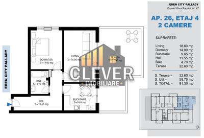 Apartament 2 Camere Pallady | Terase 33mp | Metrou Teclu