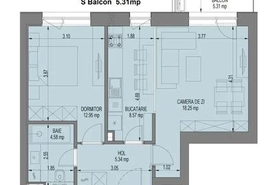 2 Camere Finisat LUX | NuscoCity Faza 2 |Aviatiei - Pipera | Finalizat - 15