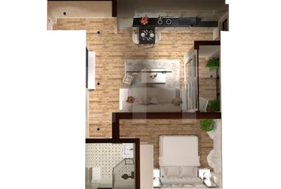 Apartament 2 camere, 43 mp + gradina 40 mp, in zona Lunca Cetatuii - 9