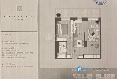 Vanzare  Apartament 2 Camere First Estates Pipera I - 10