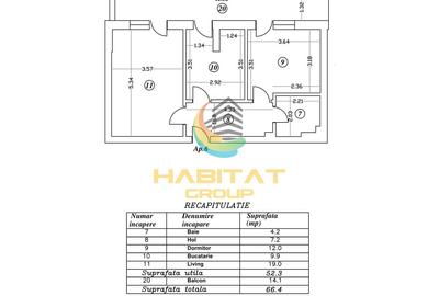 Apartament 2 Camere Decomandat 66.4Mp Sector 4 Grand Arena - 10