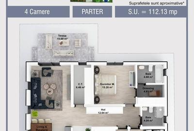 CASA INDIVIDUALA-OFERTA -4 CAMERE-510 MP CURTE-BALOTESTI - 19