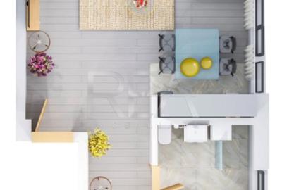 Apartament cu 2 camere decomandat în Pipera