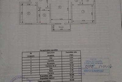 Apartament 3 camere, etajul 3/4, zona Pacurari - 1