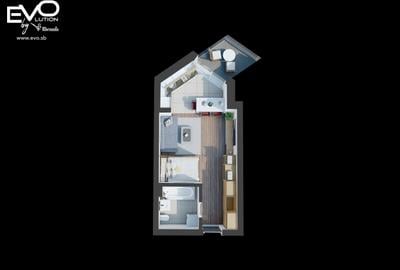 GARSONIERĂ | STUDIO | ETAJ SUPERIOR | SHOPPING CITY SIBIU | Evolution Apartments - 6