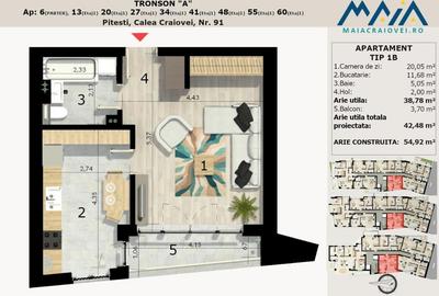 Studio in Bloc Nou Maia | Ultracentral | Direct Dezvoltator | Fara Comision - 3