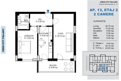 Apartament  cu 2 camere decomandat , Pallady Ikea - 3