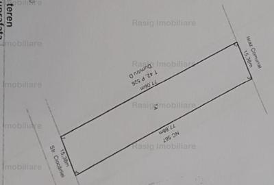 Teren intravilan 1187 mp , strada asfaltata , utilitati - 8