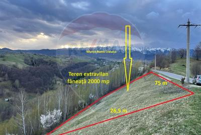 Teren extravilan, 2000 mp, Sat Peștera (com Moieciu) - 2
