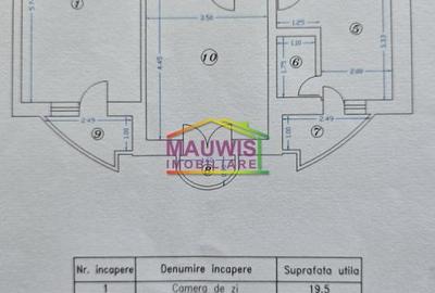 Apartament cu 2 camere în Decebal