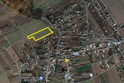 Domnesti-Teghes, 10000mp, 50X200, intravilan, acces 2 strazi, utilitati in zona - 1