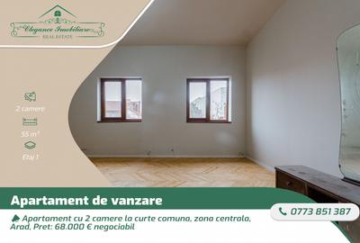 Apartament cu 2 camere la curte comuna, zona centrala, Arad - 1