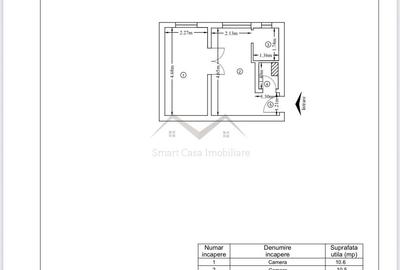 Apartament cu 2 camere nedecomandat în Tătărași