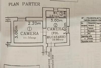 Vand garsoniera la casa situata in zona Parcului Sub Arini,parter,25m+147m teren - 3