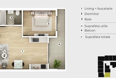 Apartament 2 camere, predare la cheie-7 minute metrou Berceni-Comision 0% - 7