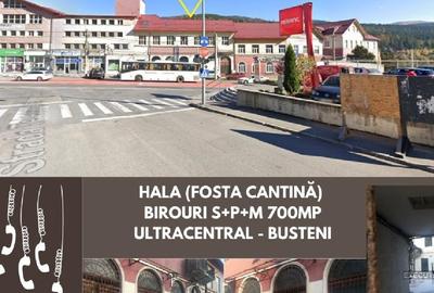 Hala (fosta cantină) + Birouri S+P+M 700mp - ULTRACENTRAL - BUSTENI - 1
